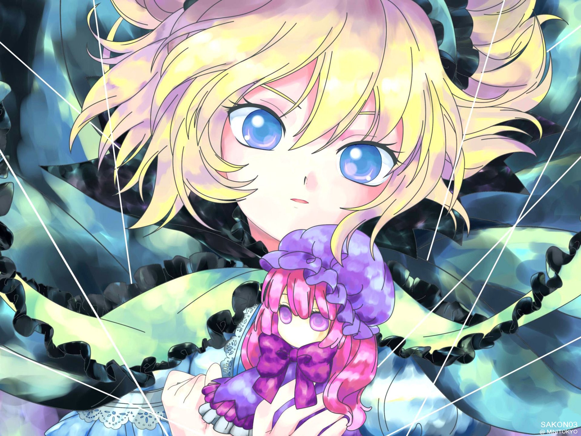 Download Anime Touhou HD Wallpaper by Sakon04