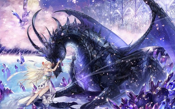 Anime Original Dragon HD Wallpaper | Background Image