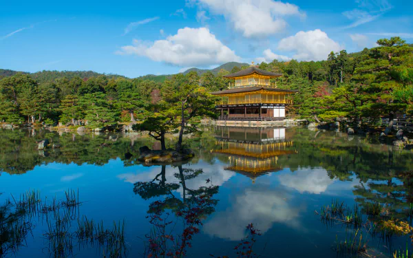  Kinkaku-ji, officially named Rokuon-ji, is a Zen Buddhist temple in Kyoto