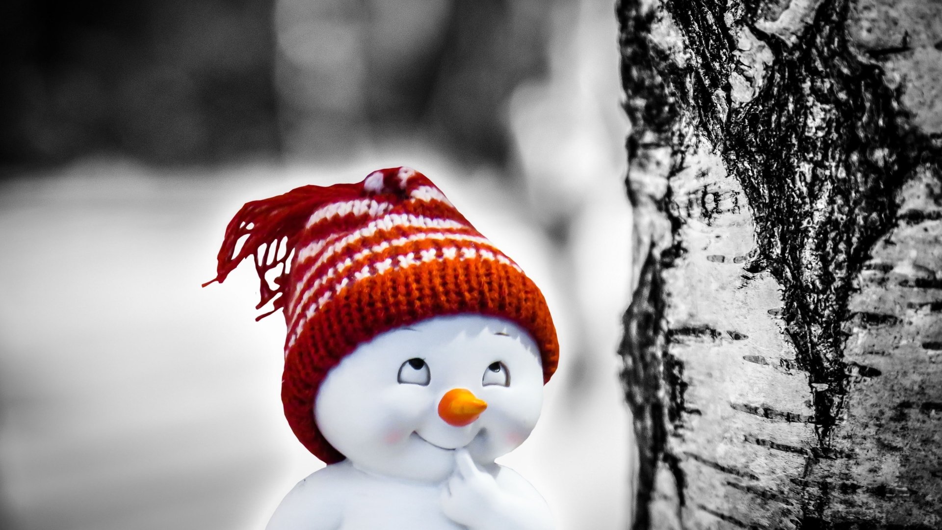 Download Smile Artistic Snowman 4k Ultra HD Wallpaper