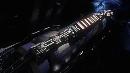 HD PC desktop wallpaper featuring a detailed spaceship from the TV show Babylon 5, specifically from Babylon 5: The Lost Tales, set against a dark cosmic background.