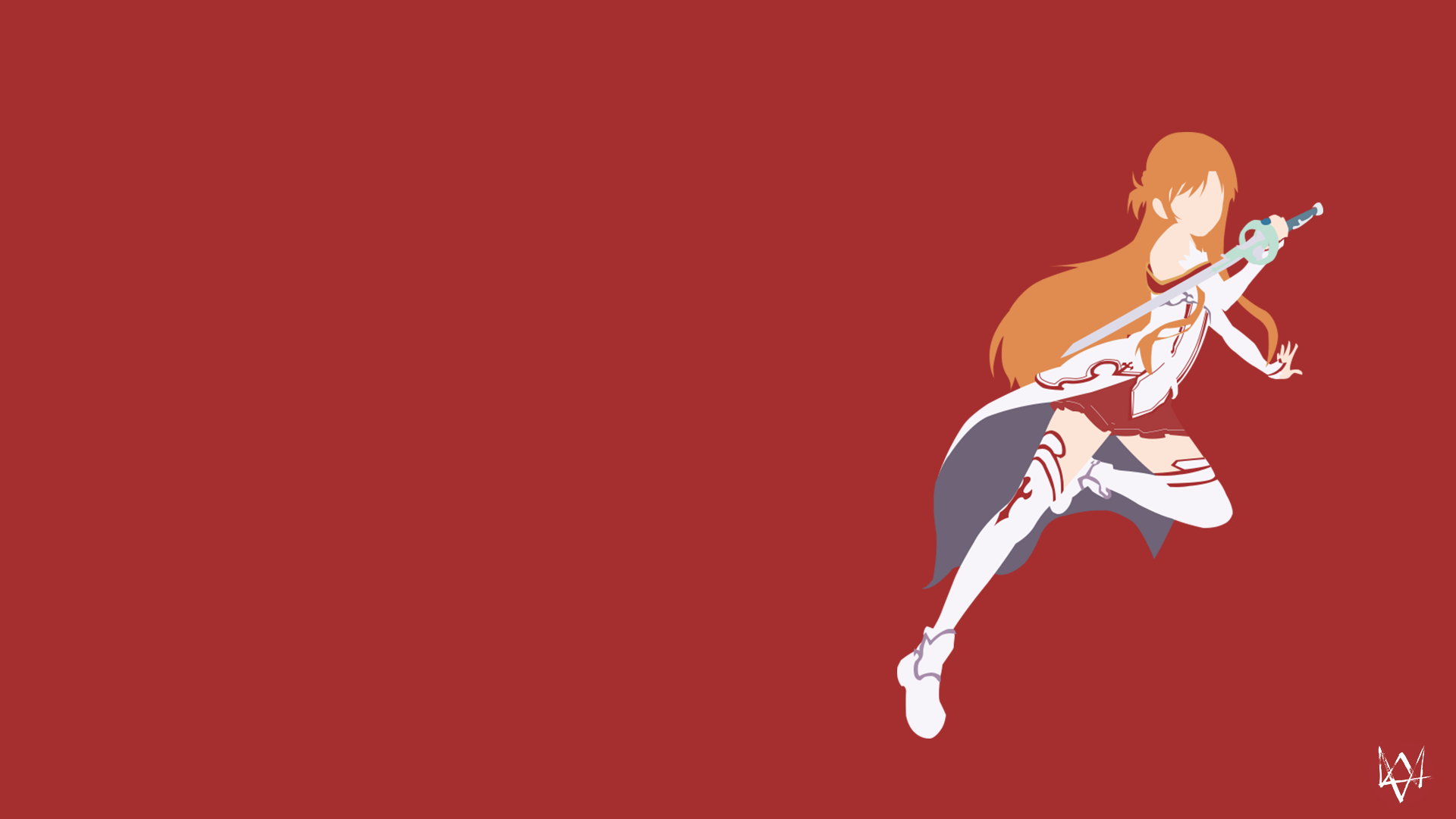 Sword Art Online, anime, sword, minimalism, simple background