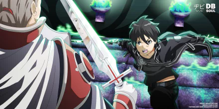 Heathcliff (Sword Art Online) Kazuto Kirigaya Kirito (Sword Art Online) Anime Sword Art Online HD Desktop Wallpaper | Background Image