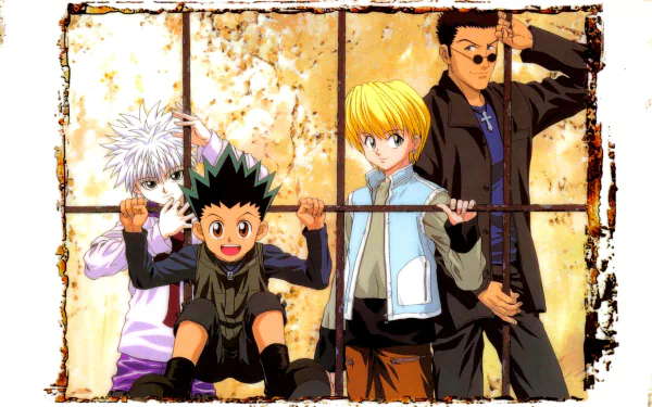 Killua Zoldyck Leorio Paradinight Gon Freecss Kurapika (Hunter × Hunter) Anime Hunter x Hunter HD Desktop Wallpaper | Background Image