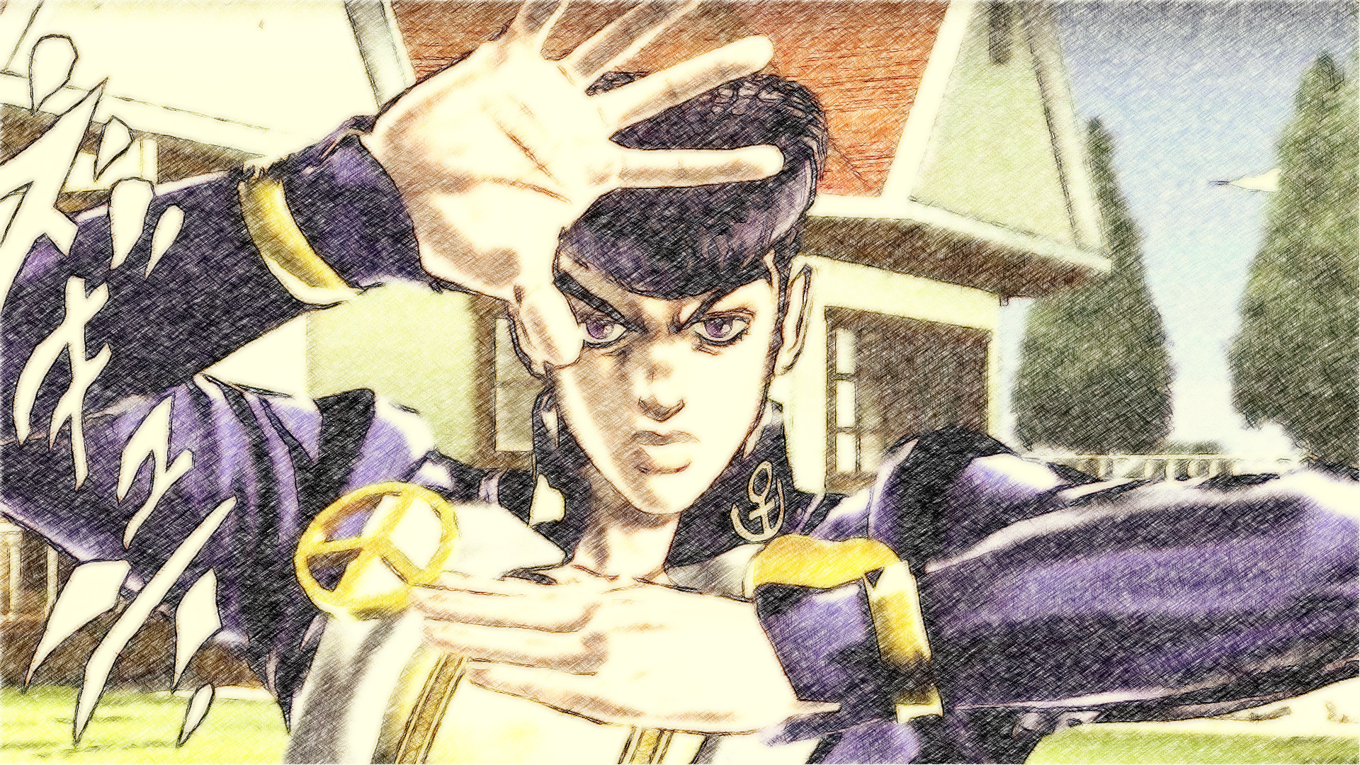 Download Josuke Higashikata Anime Jojo's Bizarre Adventure HD Wallpaper