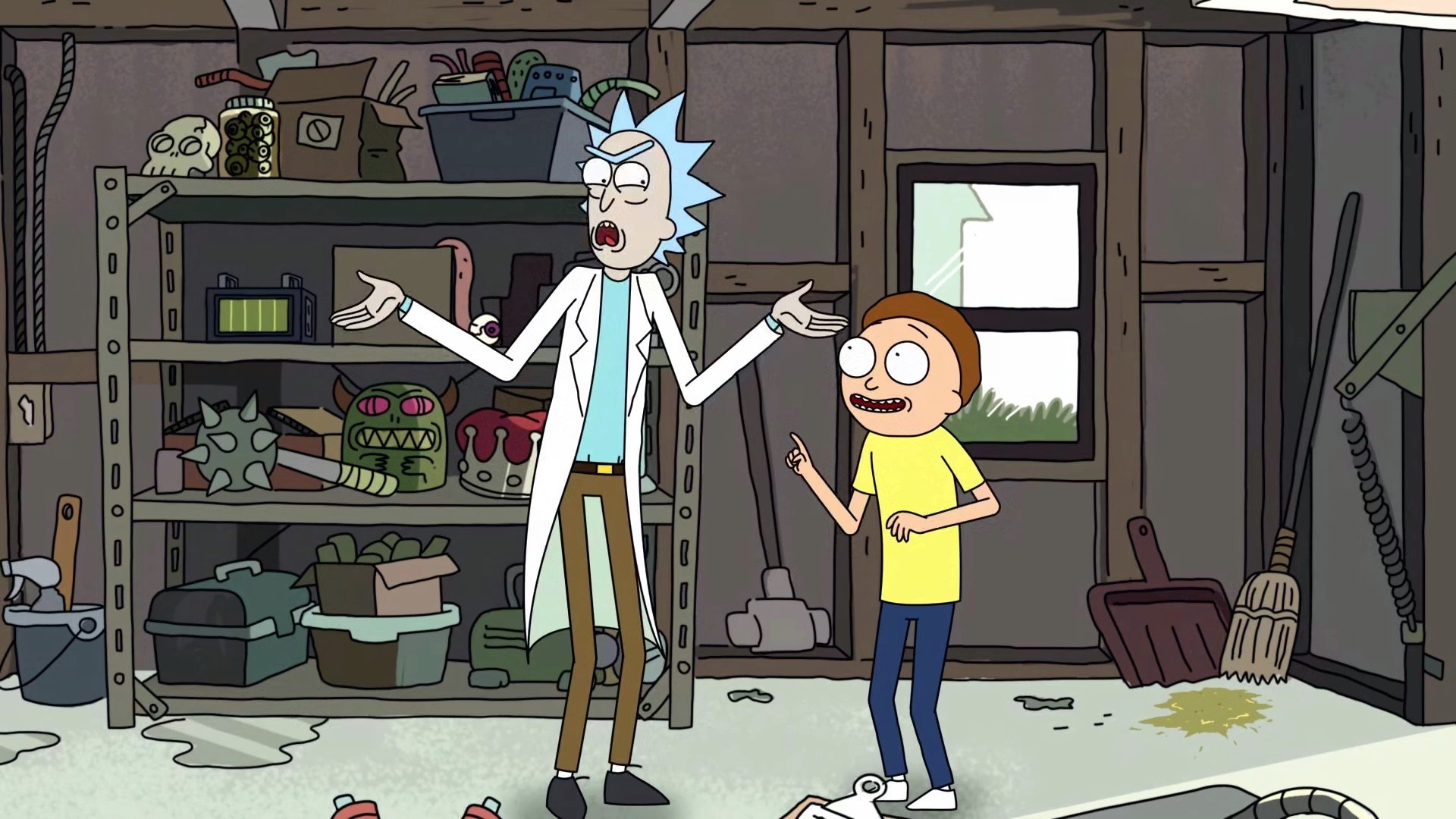 Download Morty Smith Rick Sanchez TV Show Rick And Morty HD Wallpaper