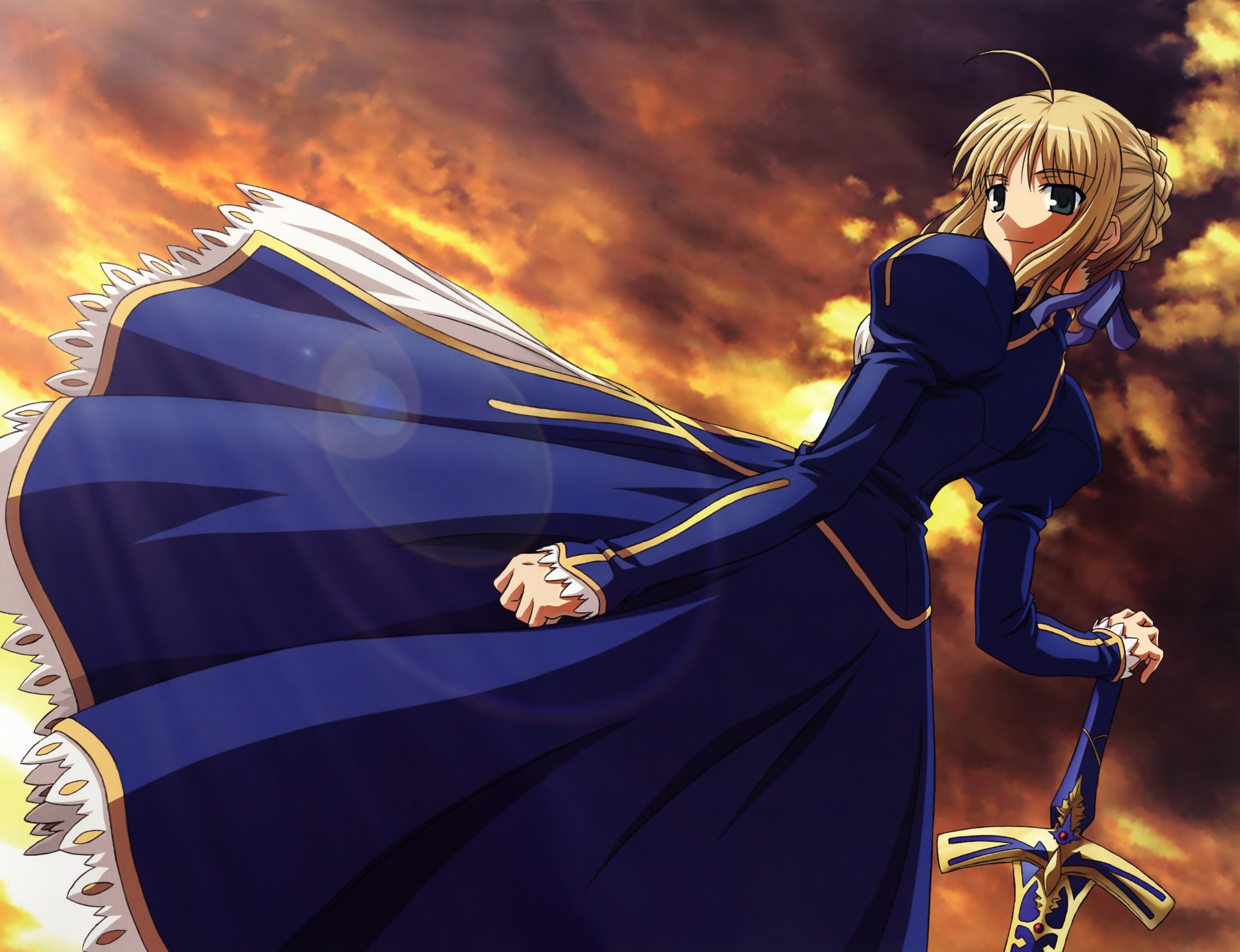 Saber’s Valor: 4K Ultra HD Fate/Stay Night Anime Wallpaper | 5577x4285