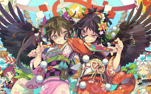 Mystia Lorelei Aya Shameimaru Tokiko (Touhou) Momiji Inubashiri Hatate Himekaidou Anime Touhou HD Desktop Wallpaper | Background Image