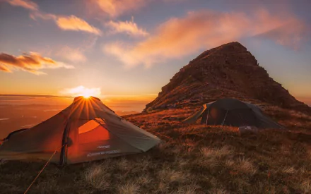  Campsite at Sunset