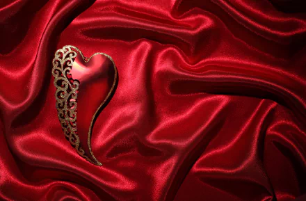  Red and Gold Heart