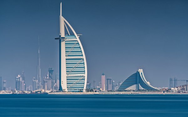 Man Made Burj Khalifa Buildings Building Skyscraper Hotel Dubai United Arab Emirates HD Wallpaper | Background Image
