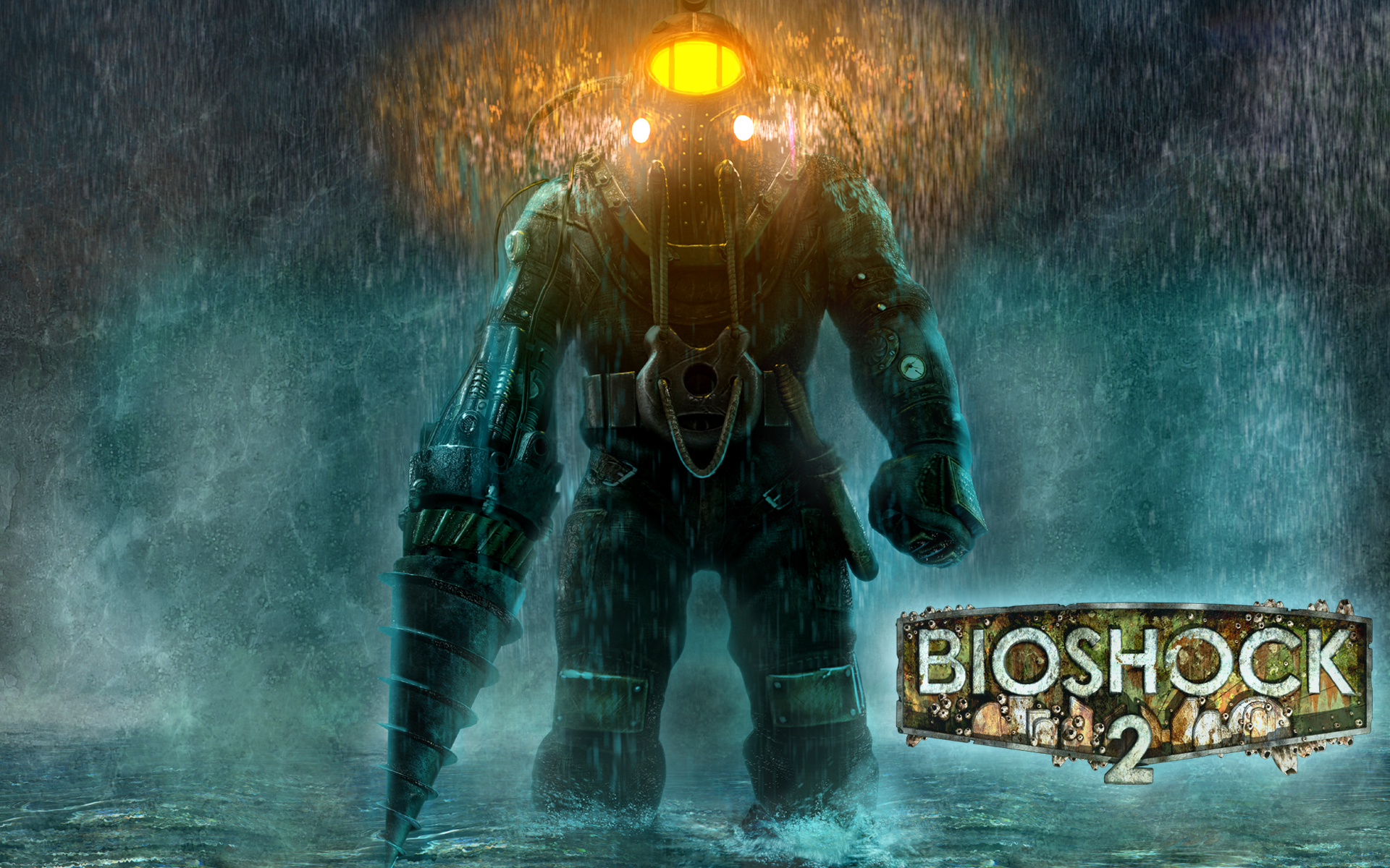 Sci-fi mutant Big Daddy from BioShock in fantasy setting