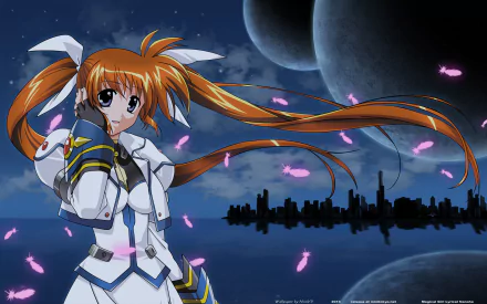 Nanoha Takamachi Anime Magical Girl Lyrical Nanoha HD Desktop Wallpaper | Background Image