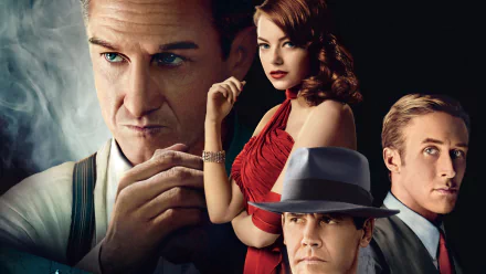 Sean Penn Ryan Gosling Josh Brolin Emma Stone movie Gangster Squad HD Desktop Wallpaper | Background Image