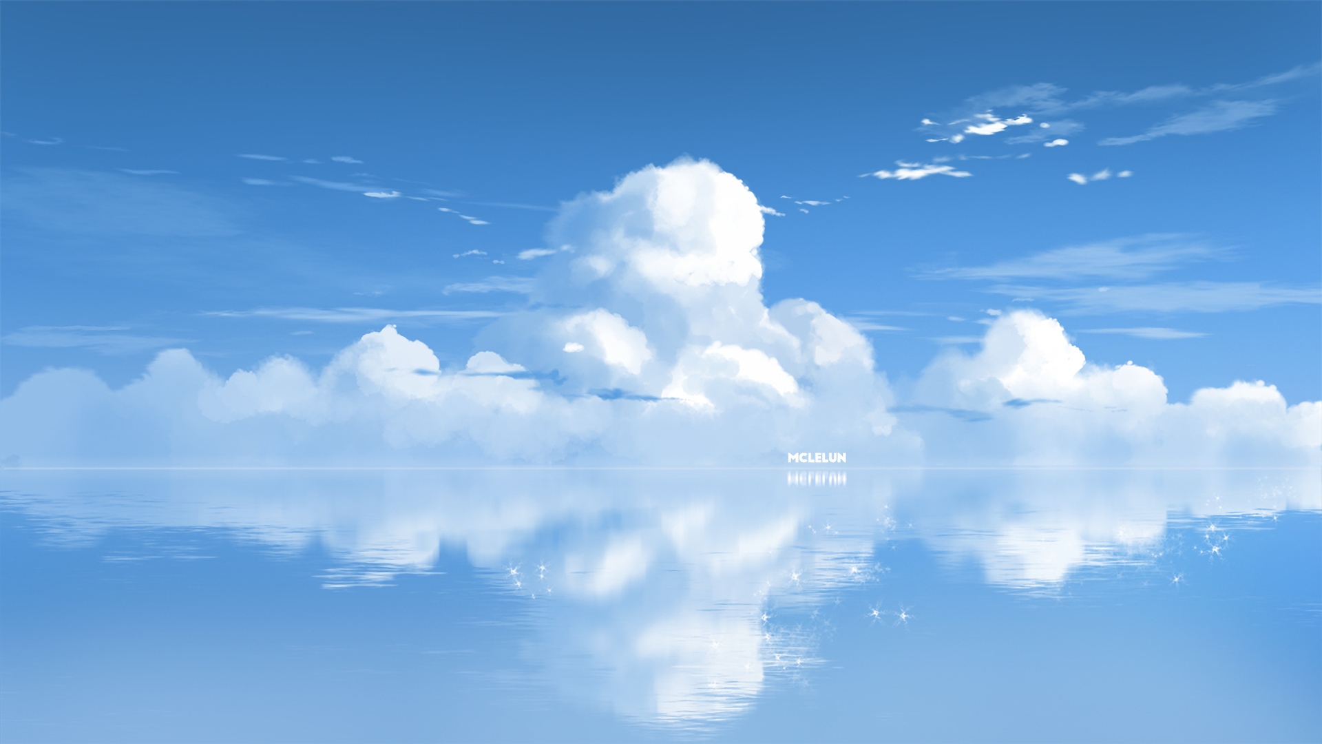 Download Cloud Anime Sky Hd Wallpaper By Mclelun