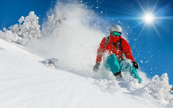 Sports Skiing Winter Snow Sun HD Wallpaper | Background Image