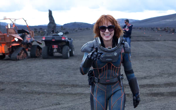  Noomi Rapace on the Set of Prometheus