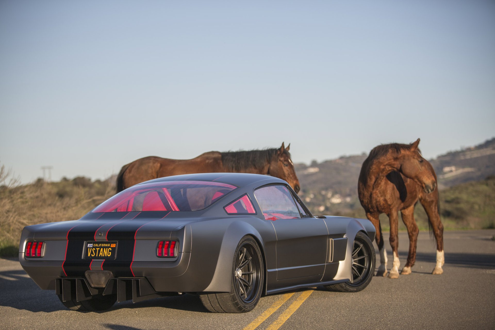 Download Race Car Muscle Car Hot Rod Vehicle Ford Mustang Fastback HD Wallpaper