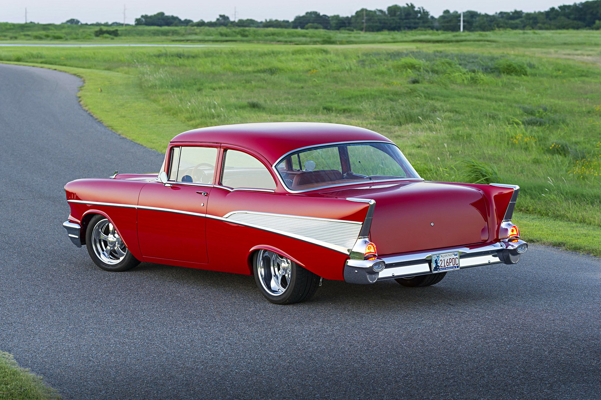 Download Hot Rod Chevrolet 210 Two Door Sedan Vehicle Chevrolet 210 HD Wallpaper