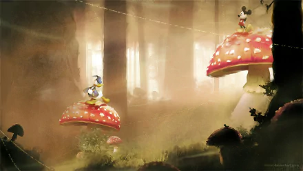 video game World of Illusion Starring Mickey Mouse and Donald Duck HD Desktop Wallpaper | Background Image