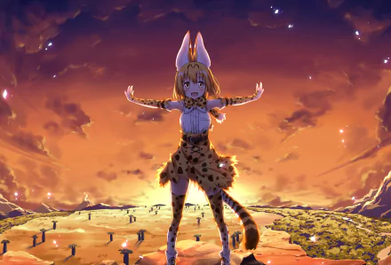 Serval (Kemono Friends) Anime Kemono Friends HD Desktop Wallpaper | Background Image