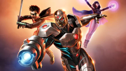 DC Comics Damian Wayne Raven (DC Comics) Robin (DC Comics) Cyborg (DC Comics) movie Justice League vs. Teen Titans HD Desktop Wallpaper | Background Image