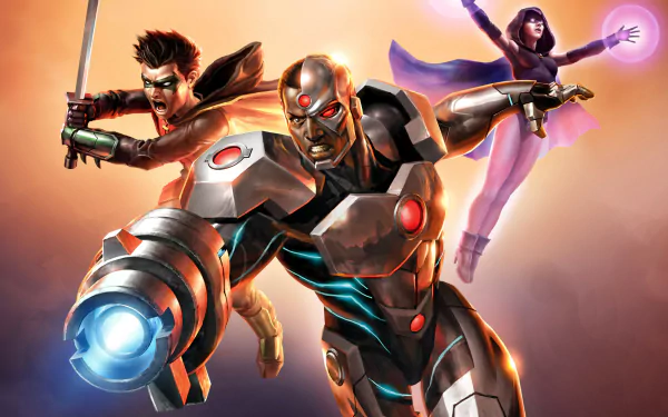 DC Comics Damian Wayne Raven (DC Comics) Robin (DC Comics) Cyborg (DC Comics) movie Justice League vs. Teen Titans HD Desktop Wallpaper | Background Image