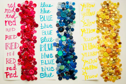 yellow blue red colors man made button HD Desktop Wallpaper | Background Image