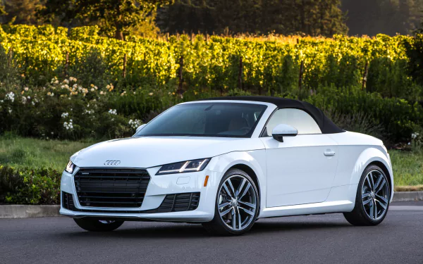 car white car Audi Audi TT vehicle Audi TT Roadster HD Desktop Wallpaper | Background Image