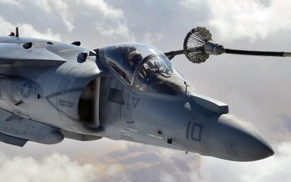 refueling warplane aircraft jet fighter military McDonnell Douglas AV-8B Harrier II HD Desktop Wallpaper | Background Image