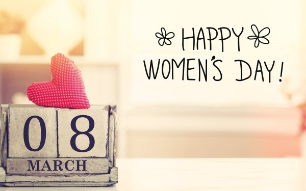Holiday Women's Day Heart HD Wallpaper | Background Image