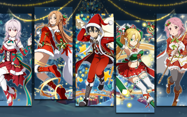 Anime Sword Art Online Sword Art Online: Memory Defrag Kirito Asuna Yuuki Leafa Lisbeth HD Wallpaper | Background Image