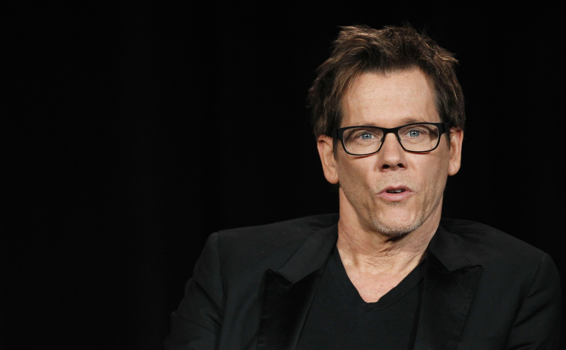 Download Glasses Face Blue Eyes American Actor Celebrity Kevin Bacon HD Wallpaper