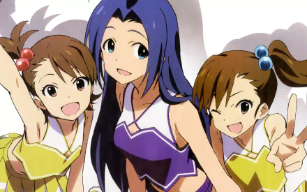 Azusa Miura Mami Futami Ami Futami Anime The iDOLM@STER HD Desktop Wallpaper | Background Image