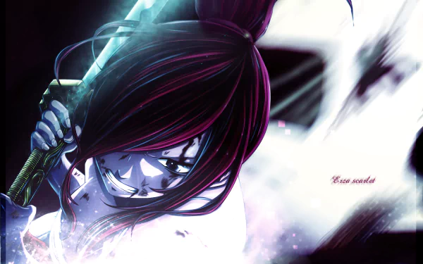 Erza Scarlet Anime Fairy Tail HD Desktop Wallpaper | Background Image