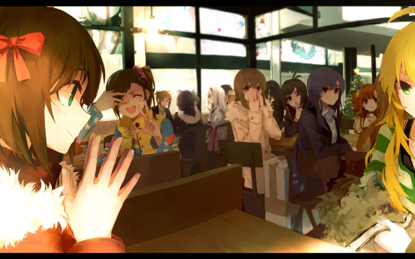 Yayoi Takatsuki Takane Shijou Azusa Miura Iori Minase Chihaya Kisaragi Makoto Kikuchi Miki Hoshii Yukiho Hagiwara Hibiki Ganaha Mami Futami Ami Futami Haruka Amami Ritsuko Akizuki Anime The iDOLM@STER HD Desktop Wallpaper | Background Image