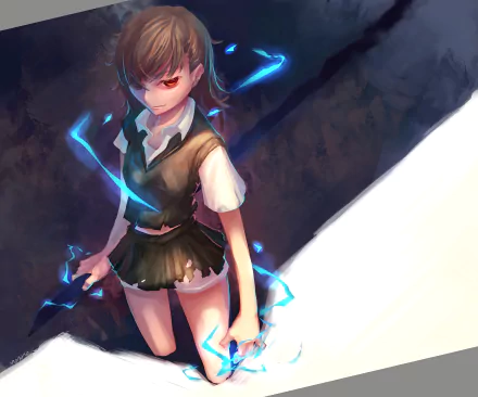 Mikoto Misaka Anime A Certain Scientific Railgun HD Desktop Wallpaper | Background Image