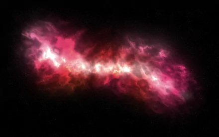 Vivid pink and purple nebula with glowing stars in a deep space universe scene, rendered in 4K Ultra HD for a striking Sci-Fi PC desktop wallpaper.