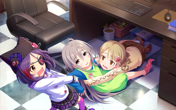 Syoko Hoshi Nono Morikubo Mirei Hayasaka Anime THE iDOLM@STER: Cinderella Girls Starlight Stage HD Desktop Wallpaper | Background Image