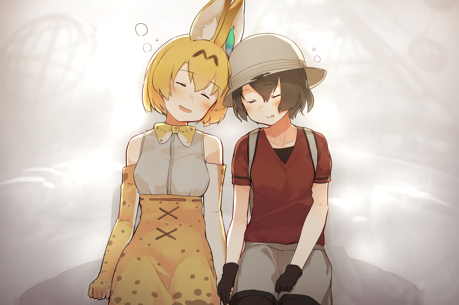 Download Kaban (Kemono Friends) Serval (Kemono Friends) Anime Kemono  Friends HD Wallpaper