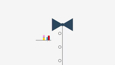 minimalist pen bow tie white artistic HD Desktop Wallpaper | Background Image