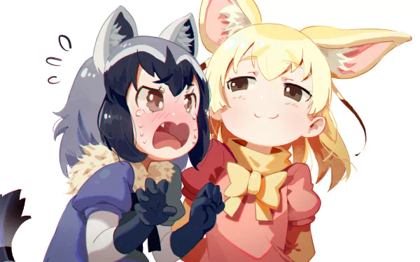 Raccoon (Kemono Friends) Fennec (Kemono Friends) Anime Kemono Friends HD Desktop Wallpaper | Background Image