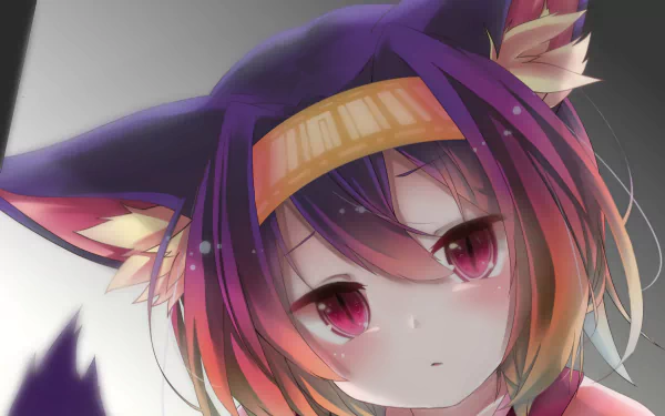 HD wallpaper featuring Izuna Hatsuse from the anime No Game No Life, showcasing a detailed and vibrant close-up of the character.