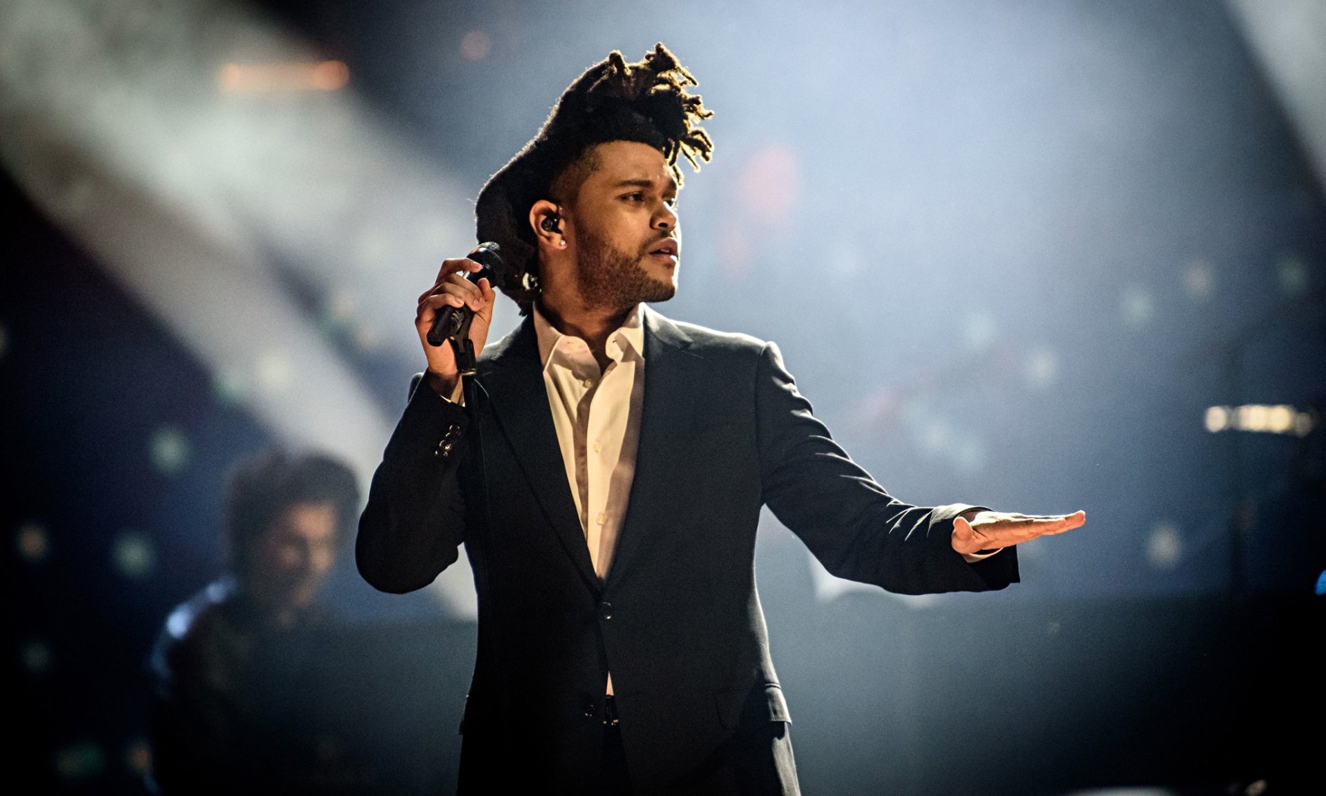 The weeknd concert performance hd wallpaper