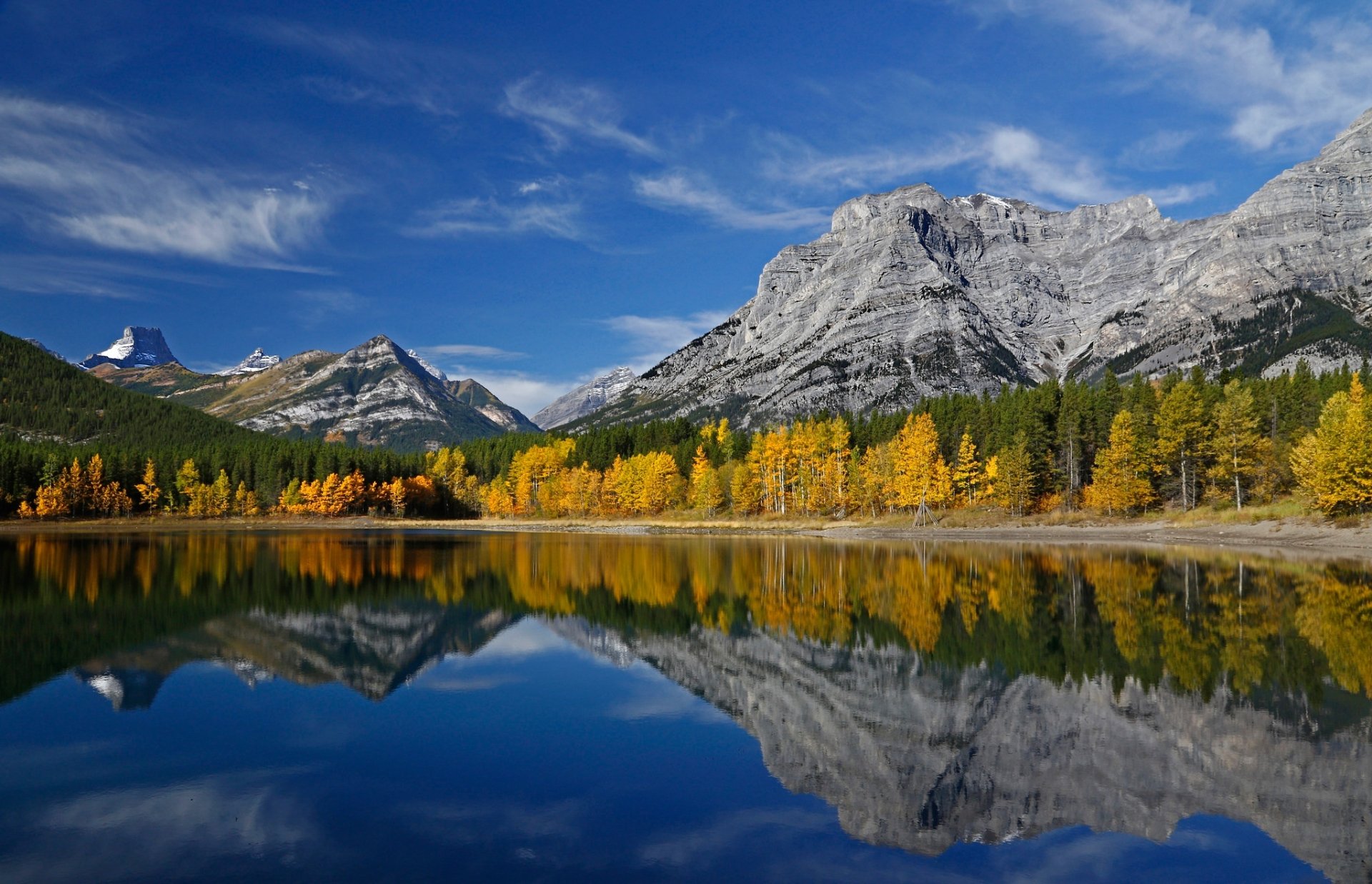 Majestic Mountain Lake Reflection | HD Forest Nature Wallpaper ...
