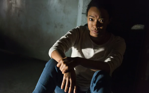 Sonequa Martin-Green Sasha Williams TV Show The Walking Dead HD Desktop Wallpaper | Background Image