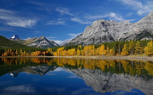 Earth Lake Lakes Nature Reflection Mountain Forest HD Wallpaper | Background Image