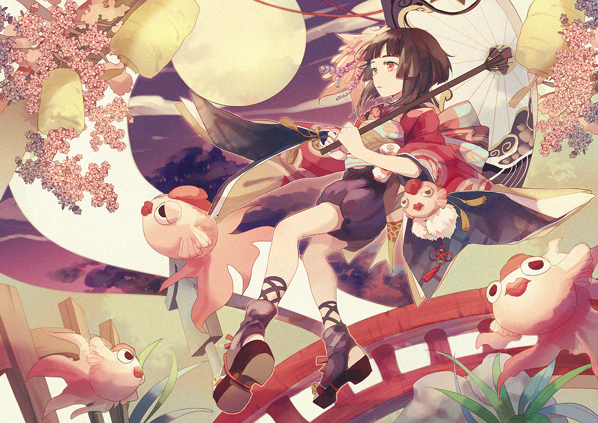 Anime Onmyoji HD Wallpaper by 穸钰