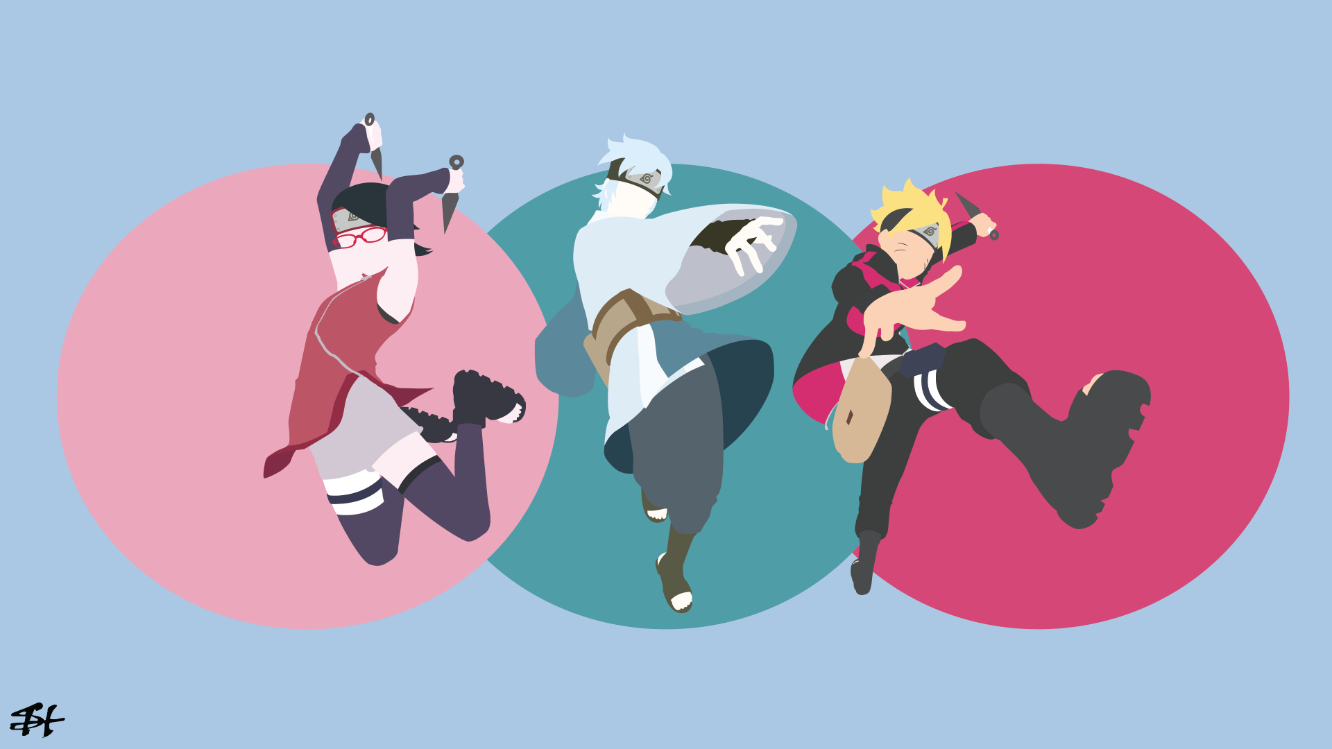 Boruto Trio 4K Ultra HD Wallpaper