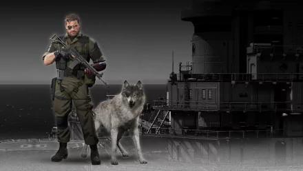  Big Boss &amp; D-Dog on Mother Base